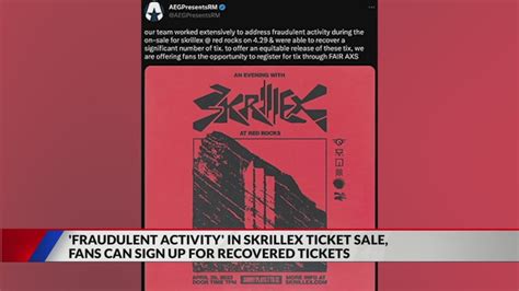 'Significant number' of Skrillex Red Rocks tickets to be resold for summer show